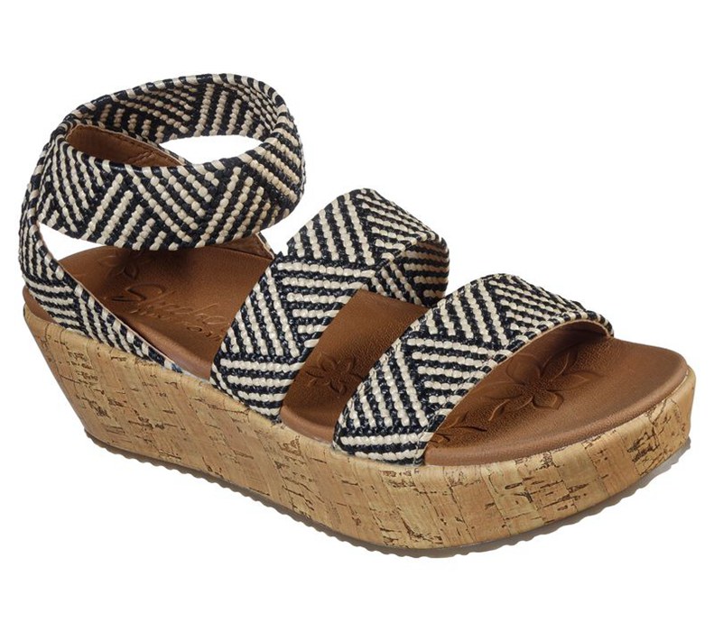 Skechers Dam Svarta/Beige Sandaler - Becka - Spring Dance - Sverige (KALBQ-6593)